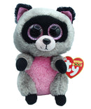 Ty Beanie Boo: Rocco the Raccoon - Glitter Eyes, Regular Size