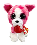 Ty Beanie Boos - Romeo the Dog, Glitter Eyes, Valentine's Day