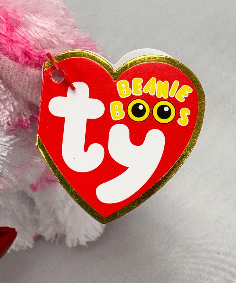 Ty Beanie Boos - Rory the Valentine's Dog, Glitter Eyes