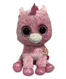 Ty Beanie Boos - Rosey the Pink Unicorn, Large (16"), Glitter Eyes, Justice Stores