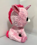 Ty Beanie Boos - Rosey the Pink Unicorn, Large (16"), Glitter Eyes, Justice Stores