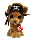 Ty Beanie Boos- Rowan the Pirate Dog, Glitter Eyes