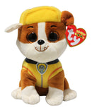 Ty Beanie Boos - Rubble the Dog, Regular (6"), Paw Patrol