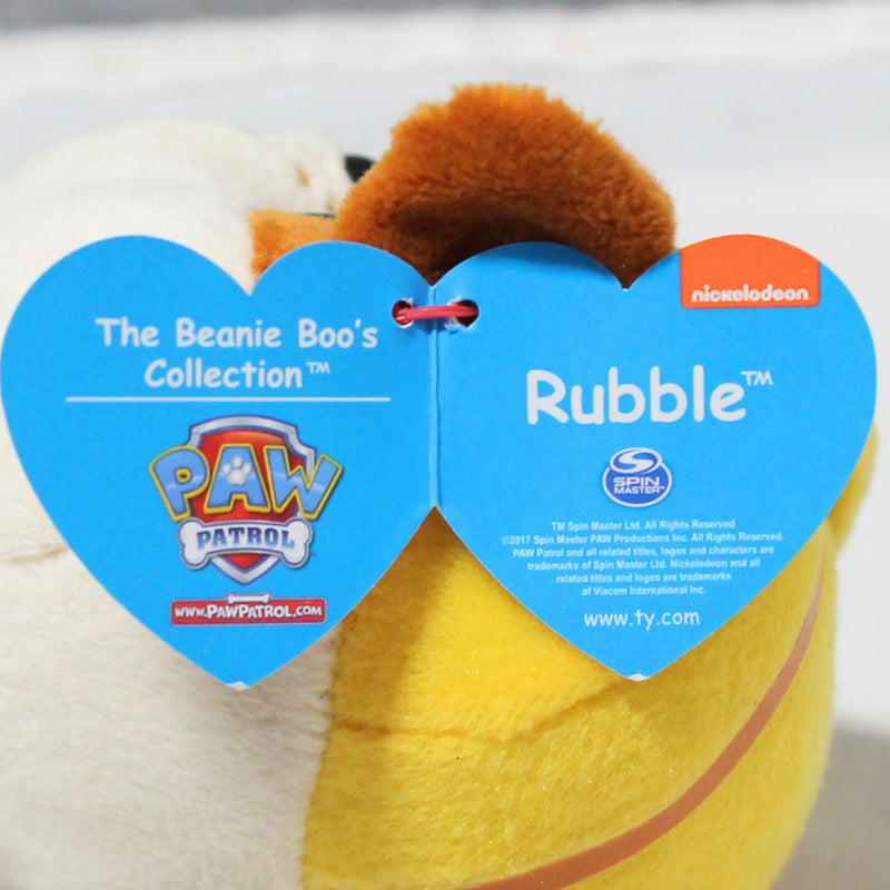 Ty Beanie Boos - Rubble the Dog, Regular (6"), Paw Patrol