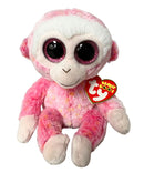 Ty Beanie Boos - Ruby the Pink Monkey, (5"), Glitter Eyes