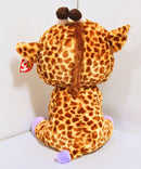 Ty Beanie Boos - Safari the Giraffe (Solid Feet), Large (16"), Glitter Eyes, Justice Stores