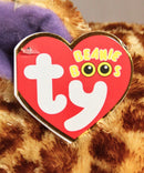 Ty Beanie Boos - Safari the Giraffe (Solid Feet), Large (16"), Glitter Eyes, Justice Stores