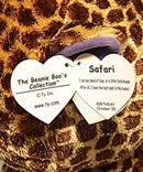 Ty Beanie Boos - Safari the Giraffe (Solid Feet 2012 Tags), Large (16"), Solid Eyes, Justice Stores