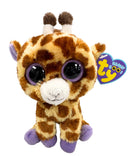 Ty Beanie Boos - Safari the Giraffe, Solid Eyes, Solid