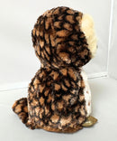 Ty Beanie Boos - Sammy the Brown Owl, Medium (9"), Glitter Eyes