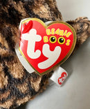 Ty Beanie Boos - Sammy the Brown Owl, Medium (9"), Glitter Eyes