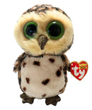 Ty Beanie Boos - Sammy the Brown Owl, (6"), Glitter Eyes