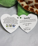 Ty Beanie Boos - Sandy the Sea Turtle, Solid Eyes, Audubon Nature Institute