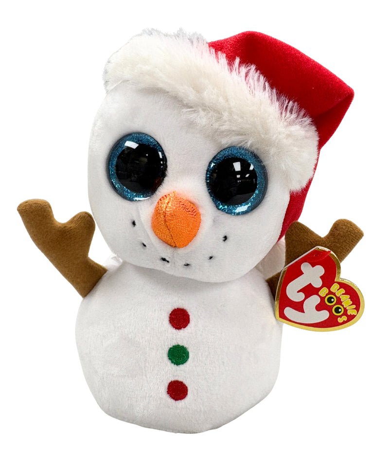 Ty Beanie Boos - Scoop the Snowman, Glitter Eyes, Christmas - Winter holidays