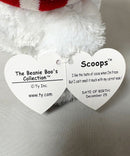 Ty Beanie Boos - Scoops the Christmas Snowman, Medium (9"), Solid Eyes, Christmas