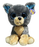 Ty Beanie Boos - Scraps the Dog, Medium (9.5"), Solid Eyes