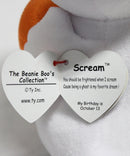 Ty Beanie Boos - Scream the Halloween Ghost, Medium (9"), Glitter Eyes