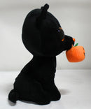 Ty Beanie Boos - Shadow the Black Cat with a Jack O' Lantern, Medium (9.5"), Glitter Eyes