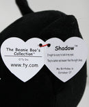 Ty Beanie Boos - Shadow the Black Cat with a Jack O' Lantern, Medium (9.5"), Glitter Eyes