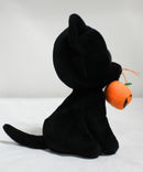 Ty Beanie Boos - Shadow the Black Cat with a Jack O' Lantern, Glitter Eyes