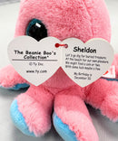 Ty Beanie Boos - Sheldon the Octopus, Glitter Eyes