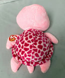 Ty Beanie Boos - Shellby the Pink Sea Turtle, Medium (4"), Glitter Eyes