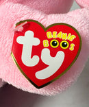 Ty Beanie Boos - Shellby the Pink Sea Turtle, Medium (4"), Glitter Eyes