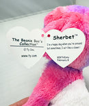 Ty Beanie Boos - Sherbet the Dog, Glitter Eyes, Valentine's Day