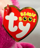 Ty Beanie Boos - Sierra the Pink Wolf, (6"), Glitter Eyes, Great Wolf Lodge