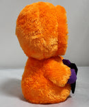 Ty Beanie Boos - Skelton the Orange & Purple Halloween Ghost, Medium (9"), Glitter Eyes