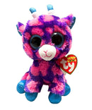 Ty Beanie Boos - Sky High the Pink Giraffe, (7"), Glitter Eyes, UK Exclusive