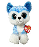 Ty Beanie Boos - Skylar the Blue Husky, (7"), Glitter Eyes, Justice Stores