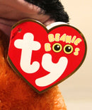 Ty Beanie Boos - Slick the Orange Fox, Large (16"), Glitter Eyes, Justice Stores