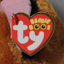 Ty Beanie Boos - Slick the Brown Fox, Medium (9"), Glitter Eyes