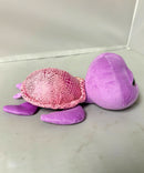 Ty Beanie Boos - Slow-Poke the Purple Sea Turtle, Medium (4"), Glitter Eyes