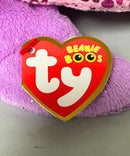 Ty Beanie Boos - Slow-Poke the Purple Sea Turtle, Medium (4"), Glitter Eyes