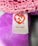 Ty Beanie Boos - Slow-Poke the Purple Sea Turtle, Medium (4"), Glitter Eyes