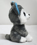 Ty Beanie Boos- Slush the Husky Dog, Glitter Eyes, 1st UK Release