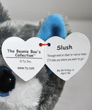 Ty Beanie Boos- Slush the Husky Dog, Glitter Eyes, 1st UK Release