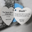 Ty Beanie Boos - Slush the Grey Husky, Medium (9"), Glitter Eyes