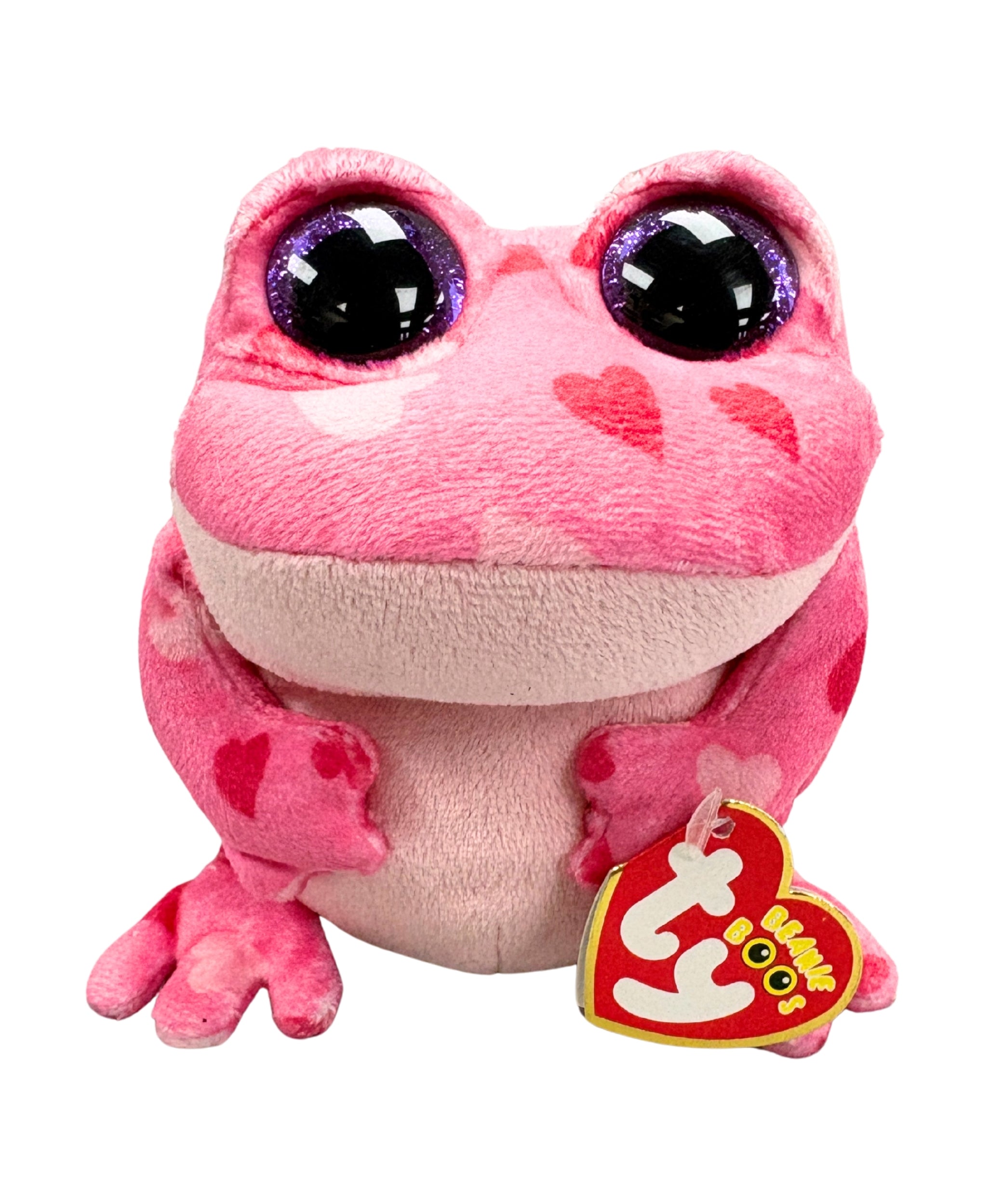 Ty Beanie Boos - Smitten the Valentine's Frog, Glitter Eyes