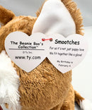 Ty Beanie Boos - Smootches the Dog, Medium, Glitter Eyes, Valentine's Day, Medium size