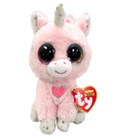 Ty Beanie Boos- Snookie the Unicorn, Glitter Eyes, Valentine's Day