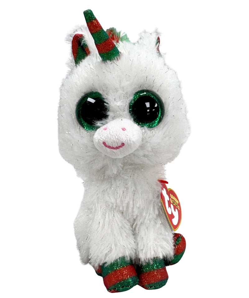 Ty Beanie Boos - Snowfall the Unicorn, Glitter Eyes, Christmas