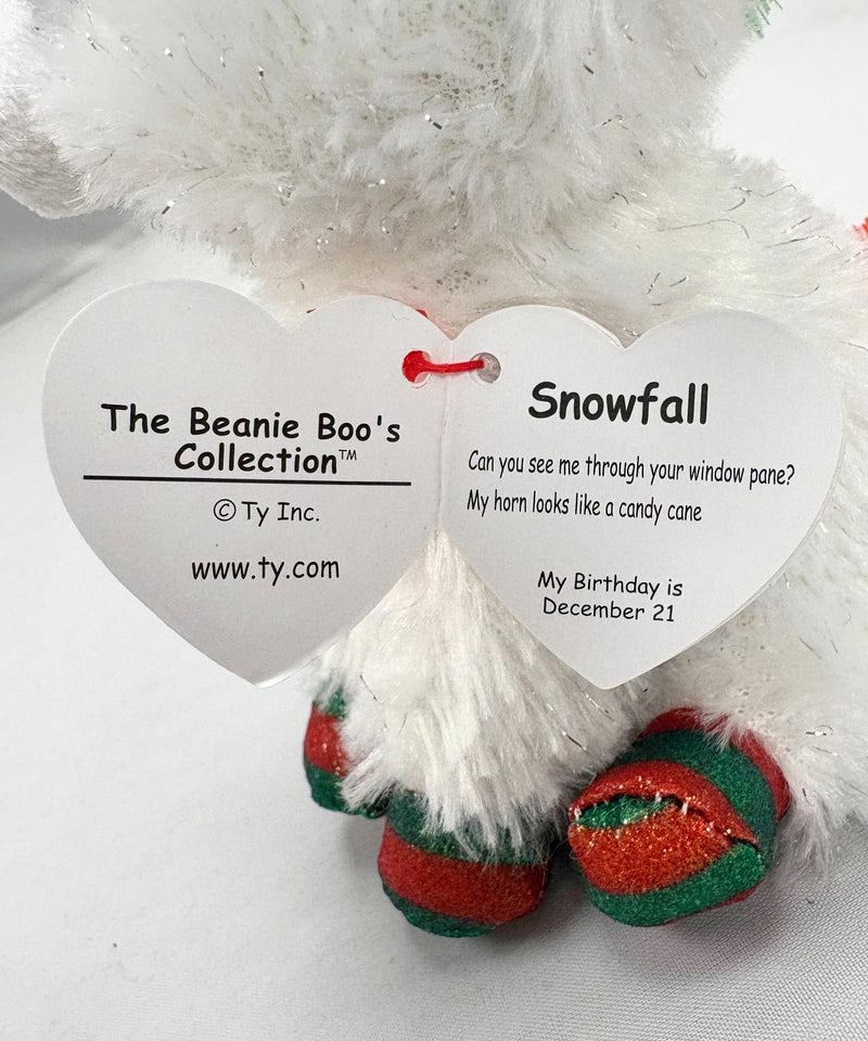 Ty Beanie Boos - Snowfall the Unicorn, Glitter Eyes, Christmas