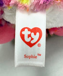 Ty Beanie Boos - Sophie the Cat, Medium (8"), Glitter Eyes