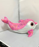 Ty Beanie Boos - Sparkles the Pink Dolphin, Large (16"), Glitter Eyes