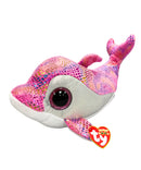 Ty Beanie Boos - Sparkles the Dolphin, Medium, Glitter Eyes, Medium size