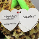 Ty Beanie Boos - Speckles the Leopard, Medium (8"), Solid Eyes