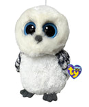 Ty Beanie Boos - Spells the Snowy owl, (9"), Glitter Eyes